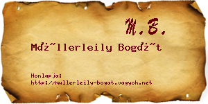 Müllerleily Bogát névjegykártya